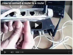 Video : How to connect router to a router