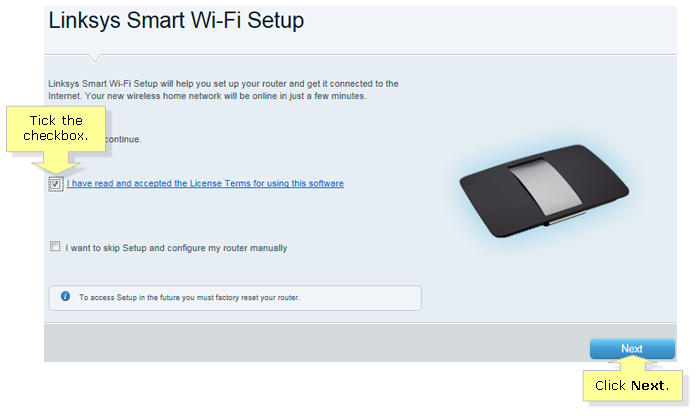 Linksys Smart Wi-Fi setup