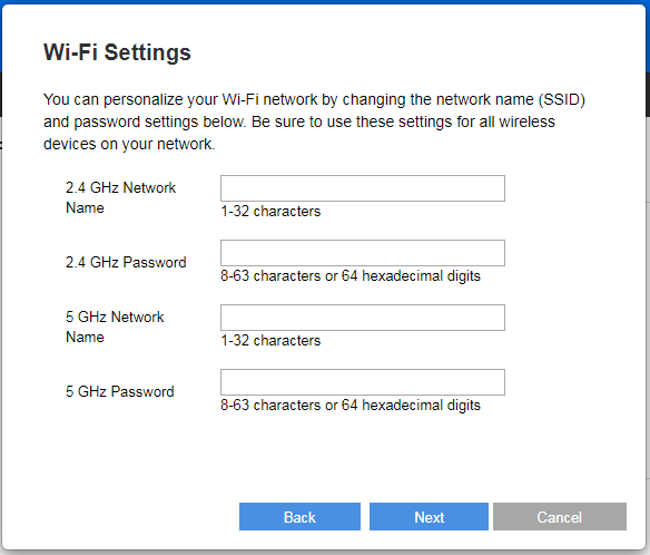 Wifi Settings