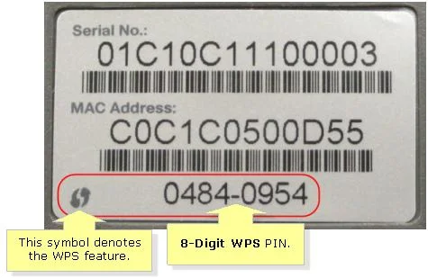 wps pin on the router wps pin on the router